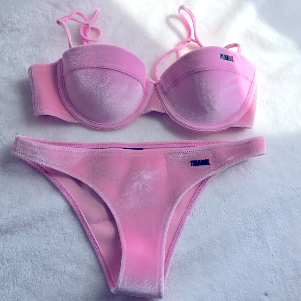 Triangl Neoprene Bikini With Matching Backpack